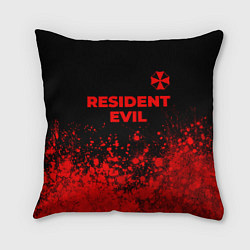 Подушка квадратная Resident Evil - red gradient посередине, цвет: 3D-принт