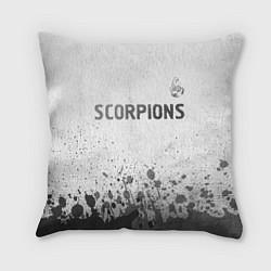 Подушка квадратная Scorpions - white gradient посередине, цвет: 3D-принт