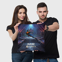 Подушка квадратная Haze Deadlock, цвет: 3D-принт — фото 2