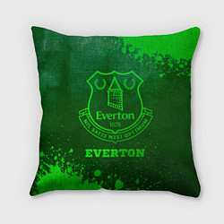 Подушка квадратная Everton - green gradient, цвет: 3D-принт