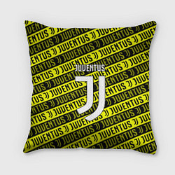 Подушка квадратная Juventus pattern fc, цвет: 3D-принт