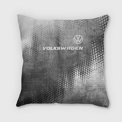 Подушка квадратная Volkswagen - grey gradient посередине, цвет: 3D-принт