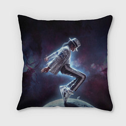 Подушка квадратная Michael Jackson on the moon, цвет: 3D-принт