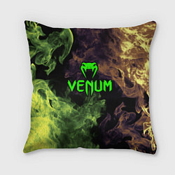 Подушка квадратная Venum fire, цвет: 3D-принт