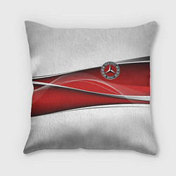 Подушка квадратная Mercedes benz авто, цвет: 3D-принт