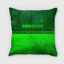 Подушка квадратная Berserk - green gradient посередине, цвет: 3D-принт