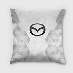 Подушка квадратная Mazda white poly, цвет: 3D-принт