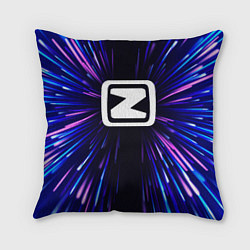 Подушка квадратная Zotye neon energy, цвет: 3D-принт
