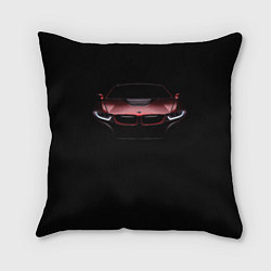 Подушка квадратная BMW i8 in the dark, цвет: 3D-принт