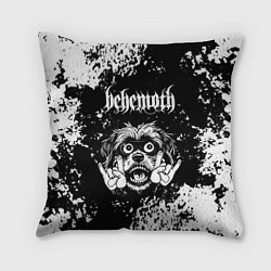 Подушка квадратная Behemoth рок пес, цвет: 3D-принт