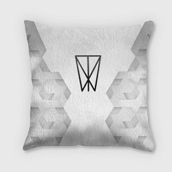 Подушка квадратная Within Temptation white poly, цвет: 3D-принт