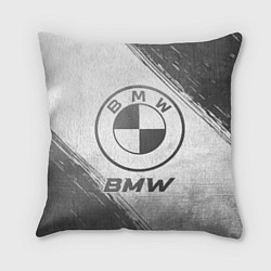 Подушка квадратная BMW - white gradient, цвет: 3D-принт