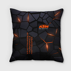 Подушка квадратная KTM - плиты с эффектом свечения, цвет: 3D-принт