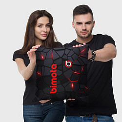 Подушка квадратная Bimoto - плиты с эффектом свечения, цвет: 3D-принт — фото 2