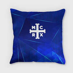 Подушка квадратная My Chemical Romance blue poly, цвет: 3D-принт