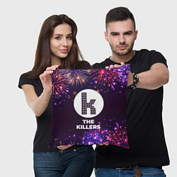 Подушка квадратная Праздничный The Killers, цвет: 3D-принт — фото 2