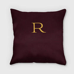 Подушка квадратная Weasley jumper letter R, цвет: 3D-принт