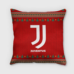 Подушка квадратная Juventus new year, цвет: 3D-принт