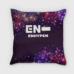 Подушка квадратная Праздничный Enhypen, цвет: 3D-принт
