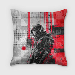 Подушка квадратная Футуристичный андроид-путешественник, цвет: 3D-принт