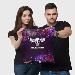 Подушка квадратная Праздничный Nazareth, цвет: 3D-принт — фото 2