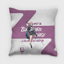 Подушка квадратная Цукисиро Янаги - ZZZ, цвет: 3D-принт