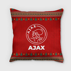 Подушка квадратная Ajax new year, цвет: 3D-принт