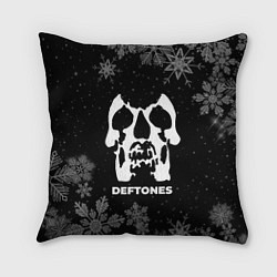 Подушка квадратная Снежный Deftones, цвет: 3D-принт