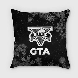 Подушка квадратная Снежный GTA, цвет: 3D-принт