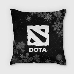 Подушка квадратная Снежный Dota, цвет: 3D-принт