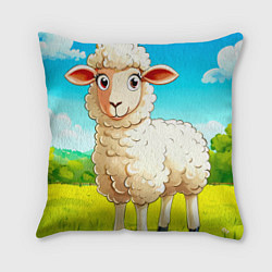 Подушка квадратная Ягненок