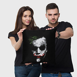 Подушка квадратная Joker - хит леджер, цвет: 3D-принт — фото 2