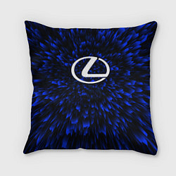 Подушка квадратная Lexus blue energy, цвет: 3D-принт