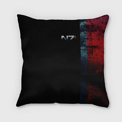 Подушка квадратная Shepard N7 - светлый, цвет: 3D-принт