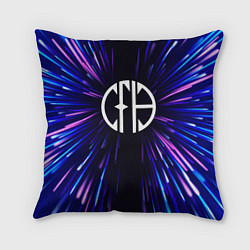 Подушка квадратная Pantera neon energy, цвет: 3D-принт