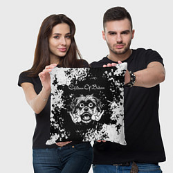 Подушка квадратная Children of Bodom рок пес, цвет: 3D-принт — фото 2