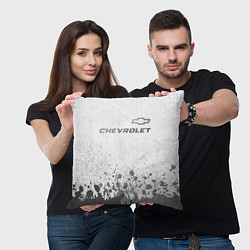 Подушка квадратная Chevrolet - white gradient посередине, цвет: 3D-принт — фото 2