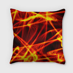 Подушка квадратная Огненный трек, цвет: 3D-принт