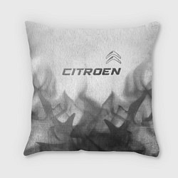 Подушка квадратная Citroen - white gradient посередине, цвет: 3D-принт