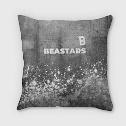 Подушка квадратная Beastars - grey gradient посередине, цвет: 3D-принт