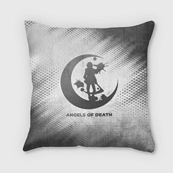 Подушка квадратная Angels of Death - white gradient, цвет: 3D-принт