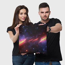 Подушка квадратная Космическое свечение текстура, цвет: 3D-принт — фото 2