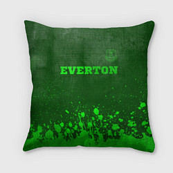Подушка квадратная Everton - green gradient посередине, цвет: 3D-принт
