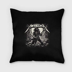 Подушка квадратная Metallica - guitar solo, цвет: 3D-принт