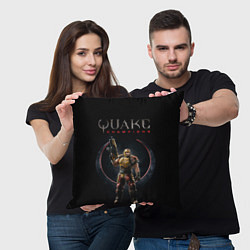 Подушка квадратная Quake champions - Ranger, цвет: 3D-принт — фото 2