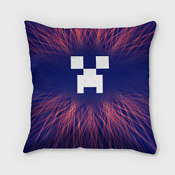 Подушка квадратная Minecraft red energy, цвет: 3D-принт