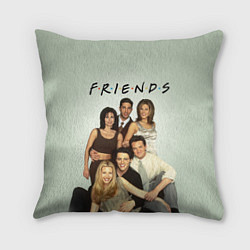 Подушка квадратная Американский сериал - Друзья, цвет: 3D-принт