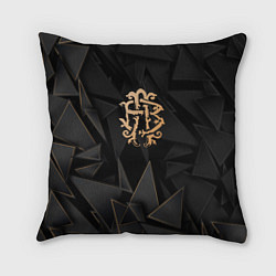 Подушка квадратная Nickelback golden poly, цвет: 3D-принт