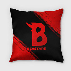 Подушка квадратная Beastars - red gradient, цвет: 3D-принт