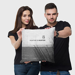 Подушка квадратная Hunter x Hunter - white gradient посередине, цвет: 3D-принт — фото 2